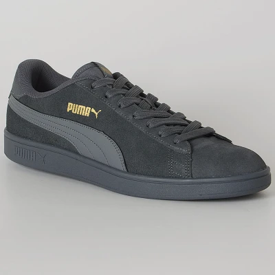 TÊNIS PUMA SMASH V2 BDP MASCULINO - Chumbo/dourado