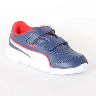 TENIS PUMA STEPFLEEX SL V PS INFANTIL - Marinho/vermelho