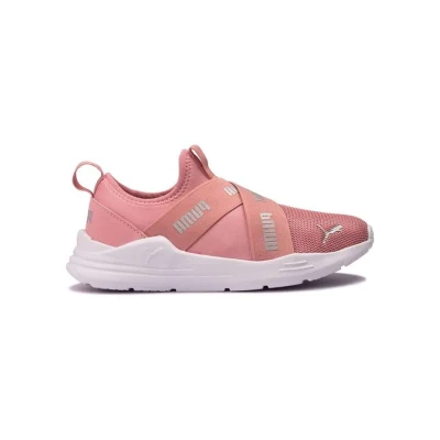 TÊNIS PUMA WIRED RUN SLIP-ON BDP INFANTIL - Rosa/branco