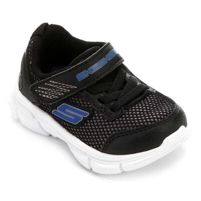 TENIS SKECHERS ADVANCE - INTERGRID INFANTIL - Preto/branco