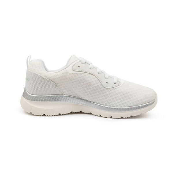 TÊNIS SKECHERS BOUNTIFUL FEMININO - Branco/prata