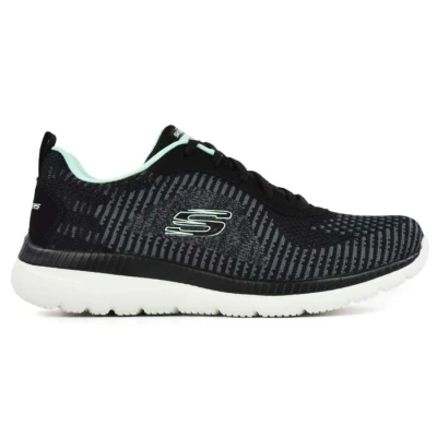 TÊNIS SKECHERS BOUNTIFUL - PURIST FEMININO - Preto/verde TÊNIS SKECHERS BOUNTIFUL - PURIST FEMININO - Preto/verde