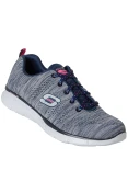 TÊNIS SKECHERS EQUALIZER FIRST RATE FEMININO - Cinza/marinho TÊNIS SKECHERS EQUALIZER FIRST RATE FEMININO - Cinza/marinho