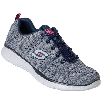 TÊNIS SKECHERS EQUALIZER FIRST RATE FEMININO - Cinza/marinho TÊNIS SKECHERS EQUALIZER FIRST RATE FEMININO - Cinza/marinho