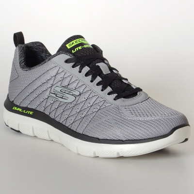 TÊNIS SKECHERS FLEX ADVANTAGE 2.0 THE HAPPS MASCULINO - Cinza/preto