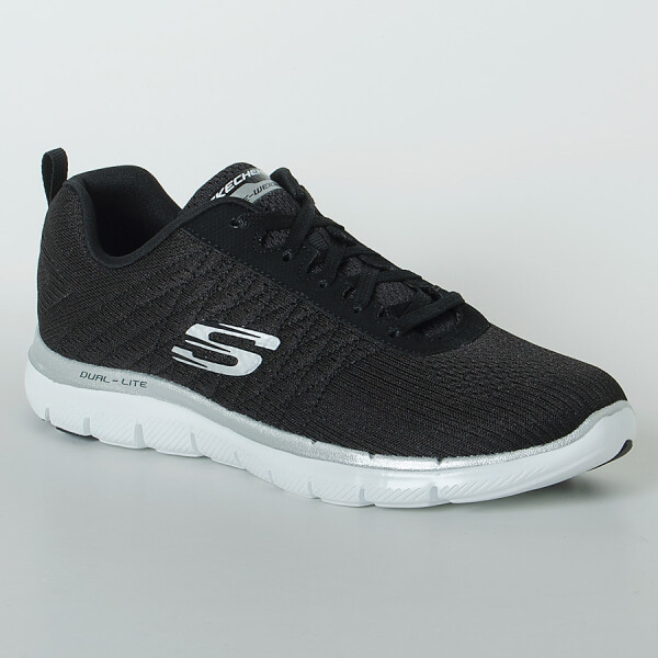 TÊNIS SKECHERS FLEX APPEAL 2.0 BREAK FREE FEMININO - Preto/branco