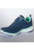 TÊNIS SKECHERS FLEX APPEAL 3.0-GO FORWARD FEMININO - Marinho/verde TÊNIS SKECHERS FLEX APPEAL 3.0-GO FORWARD FEMININO - Marinho/verde