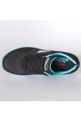TÊNIS SKECHERS FLEX APPEAL 3.0-GO FORWARD FEMININO - Preto/azul celeste