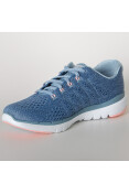 TÊNIS SKECHERS FLEX APPEAL 3.0 SATELLITE FEMININO - Azul/branco