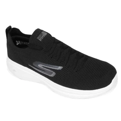 TÊNIS SKECHERS GO RUN FAST - MONOGRAM MASCULINO - Preto/branco TÊNIS SKECHERS GO RUN FAST - MONOGRAM MASCULINO - Preto/branco