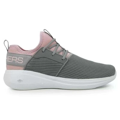 TÊNIS SKECHERS GO RUN FAST - VALOR FEMININO - Grafite/rosa TÊNIS SKECHERS GO RUN FAST - VALOR FEMININO - Grafite/rosa