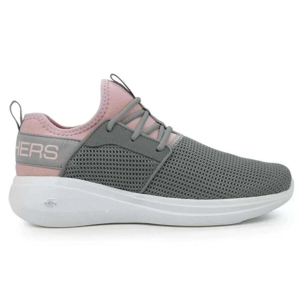 TÊNIS SKECHERS GO RUN FAST - VALOR FEMININO - Grafite/rosa TÊNIS SKECHERS GO RUN FAST - VALOR FEMININO - Grafite/rosa