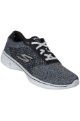 TÊNIS SKECHERS GO WALK 4 EXCEED FEMININO - Preto/branco