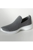 TÊNIS SKECHERS GO WALK 4 GIFTED FEMININO - Grafite/branco TÊNIS SKECHERS GO WALK 4 GIFTED FEMININO - Grafite/branco