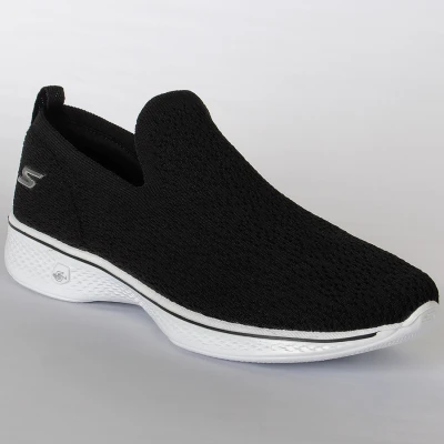 TÊNIS SKECHERS GO WALK 4 GIFTED FEMININO - Preto/branco TÊNIS SKECHERS GO WALK 4 GIFTED FEMININO - Preto/branco