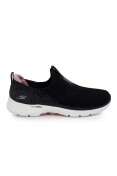 TÊNIS SKECHERS GO WALK 6 - GLIMMERING FEMININO - Preto/branco