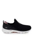 TÊNIS SKECHERS GO WALK 6 - GLIMMERING FEMININO - Preto/branco