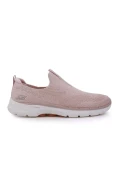 TÊNIS SKECHERS GO WALK 6 - GLIMMERING FEMININO - Rosa/branco