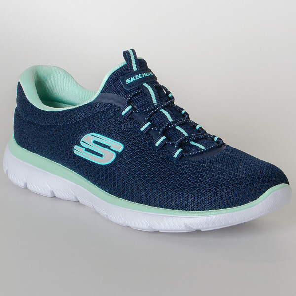 TÊNIS SKECHERS SUMMITS FEMININO - Marinho/branco