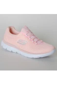 TÊNIS SKECHERS SUMMITS FEMININO - Rosa/branco