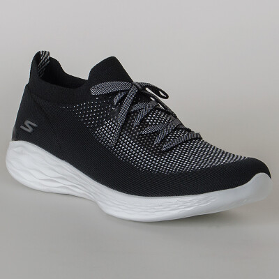 TÊNIS SKECHERS YOU SHINE FEMININO - Preto/branco