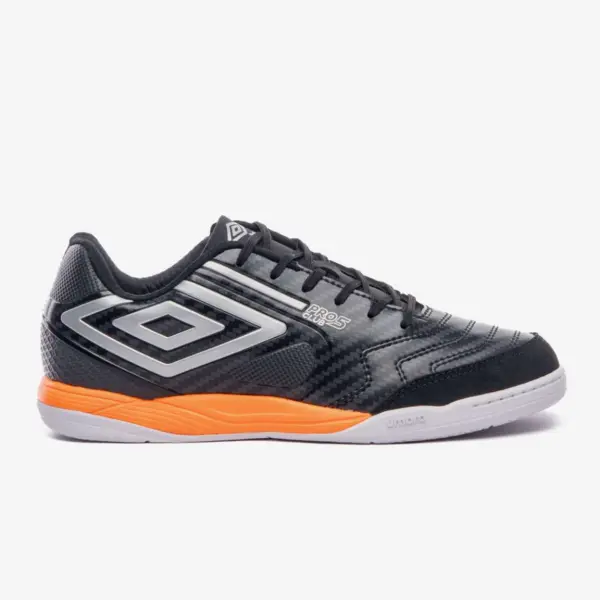 TÊNIS UMBRO FUTSAL PRO 5 BUMP CLUB ADULTO - Preto/prata