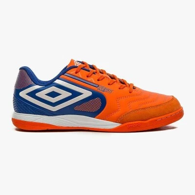 TÊNIS UMBRO FUTSAL PRO 5 BUMP CLUB - Laranja/azul