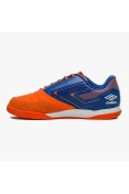 TÊNIS UMBRO FUTSAL PRO 5 BUMP CLUB - Laranja/azul