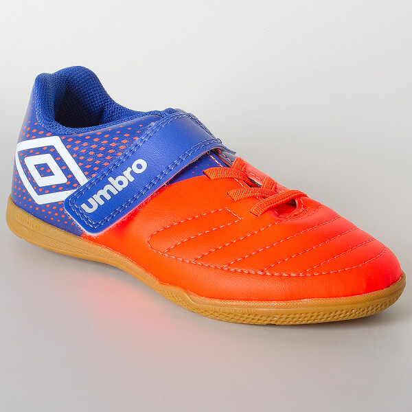 TÊNIS UMBRO FUTSAL SPIRITY INFANTIL - Laranja/azul