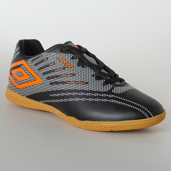 TÊNIS UMBRO INDOOR SPEED IV INFANTIL - Preto/laranja