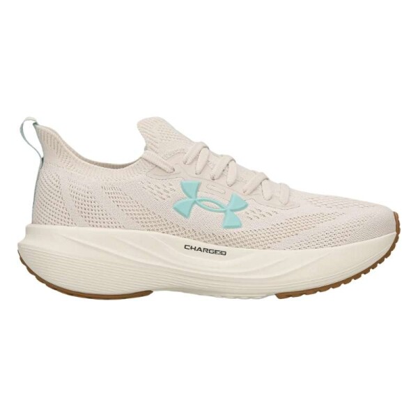 TÊNIS UNDER ARMOUR CHARGED SLIGHT 4 FEMININO - Branco/azul celeste