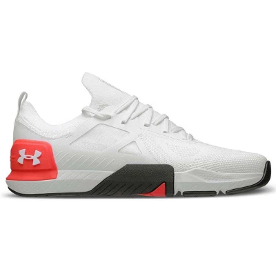 TÊNIS UNDER ARMOUR DE TREINO TRIBASE CROSS QUIRON UNISSEX - Branco/laranja