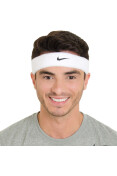 TESTEIRA NIKE SWOOSH HEADBAND - Branco/preto