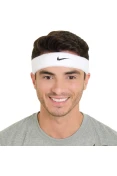 TESTEIRA NIKE SWOOSH HEADBAND - Branco/preto