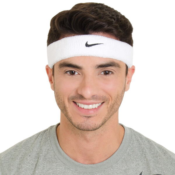TESTEIRA NIKE SWOOSH HEADBAND - Branco/preto