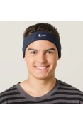 TESTEIRA NIKE SWOOSH HEADBAND - Marinho/branco
