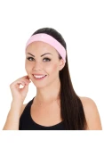 TESTEIRA NIKE SWOOSH HEADBAND - Rosa/branco