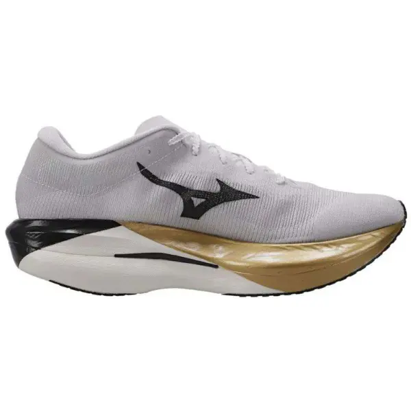 Tênis de Corrida Mizuno Hyperwarp Pro - Branco/dourado