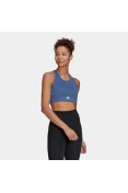 TOP 3-LISTRAS SPORT BRA ADIDAS FEMININO - Azul TOP 3-LISTRAS SPORT BRA ADIDAS FEMININO - Azul