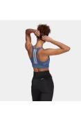 TOP 3-LISTRAS SPORT BRA ADIDAS FEMININO - Azul TOP 3-LISTRAS SPORT BRA ADIDAS FEMININO - Azul