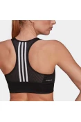 TOP 3-LISTRAS SPORT BRA ADIDAS FEMININO - Preto TOP 3-LISTRAS SPORT BRA ADIDAS FEMININO - Preto