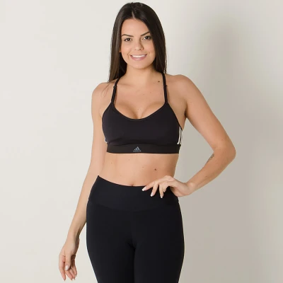TOP ADIDAS ALL ME 3-STRIPES FEMININO - Preto/branco TOP ADIDAS ALL ME 3-STRIPES FEMININO - Preto/branco