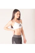 TOP ADIDAS ALL ME BADGE OF SPORT FEMININO - Branco/preto TOP ADIDAS ALL ME BADGE OF SPORT FEMININO - Branco/preto
