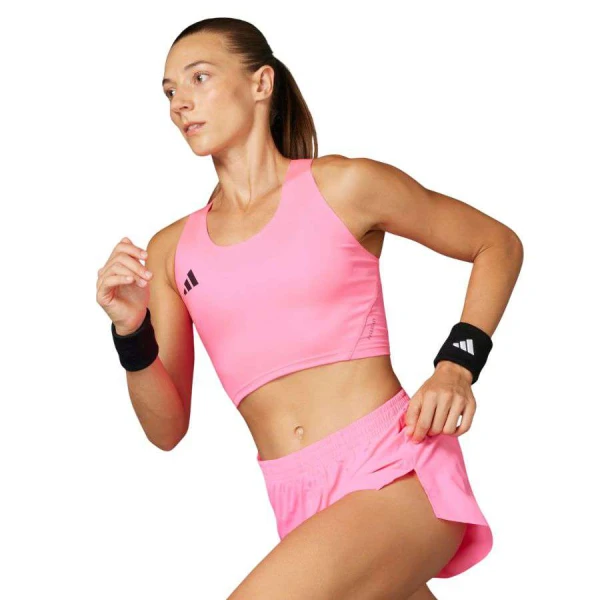 TOP ADIDAS CROPPED ADIZERO FEM. - Pink