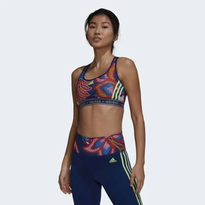 TOP ADIDAS FARM FEMININO - Marinho/vermelho