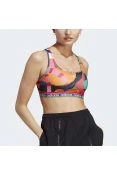 TOP ADIDAS FARM MEDIO SUPORTE FEMININO - Azul/laranja TOP ADIDAS FARM MEDIO SUPORTE FEMININO - Azul/laranja