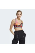 TOP ADIDAS FARM MEDIO SUPORTE FEMININO - Azul/laranja TOP ADIDAS FARM MEDIO SUPORTE FEMININO - Azul/laranja