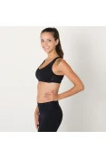 TOP ADIDAS G WO BASIC BRA FEMININO - Preto TOP ADIDAS G WO BASIC BRA FEMININO - Preto