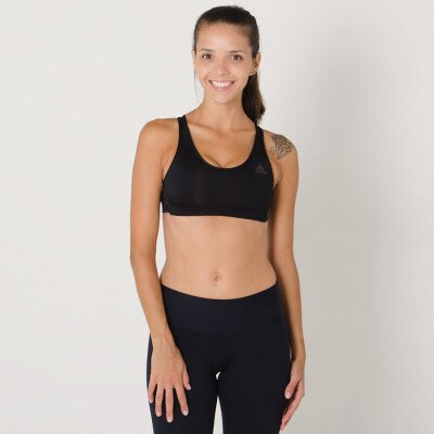 TOP ADIDAS G WO BASIC BRA FEMININO - Preto TOP ADIDAS G WO BASIC BRA FEMININO - Preto