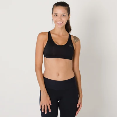 TOP ADIDAS G WO BASIC BRA FEMININO - Preto TOP ADIDAS G WO BASIC BRA FEMININO - Preto